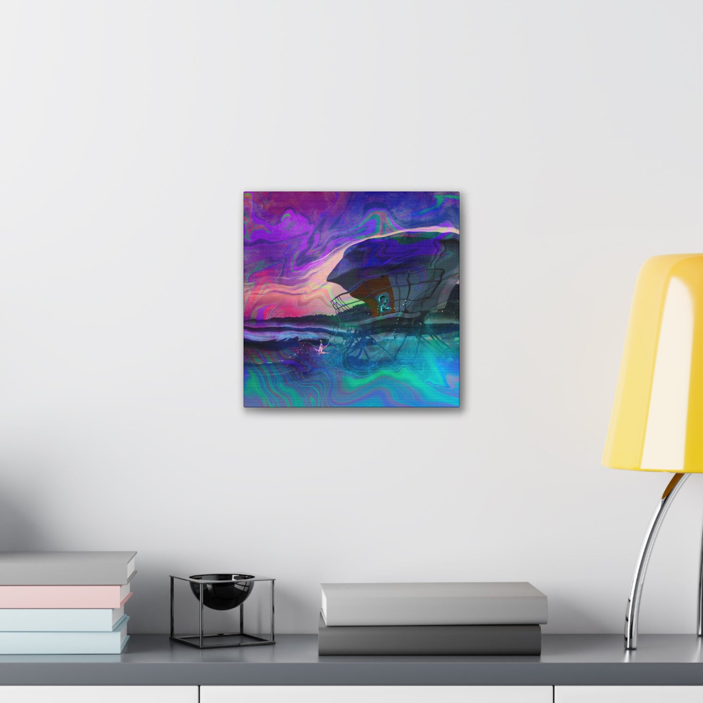 Fear and Loathing OB Canvas Print — Vibrant Abstract Seaside Wall Art