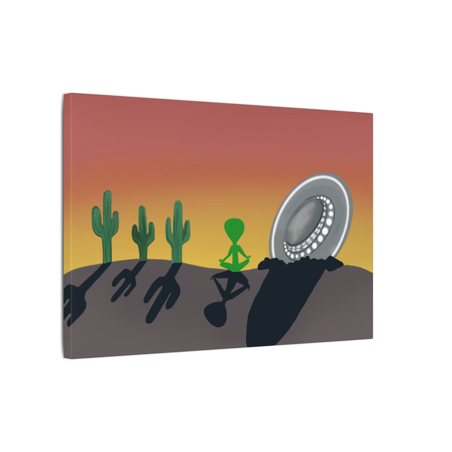 MeditAlien Canvas Print