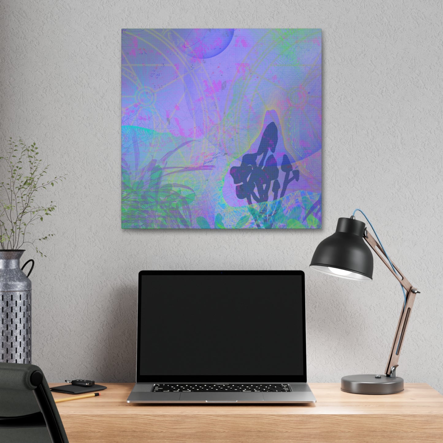 Psychedelic Twilight Canvas Print