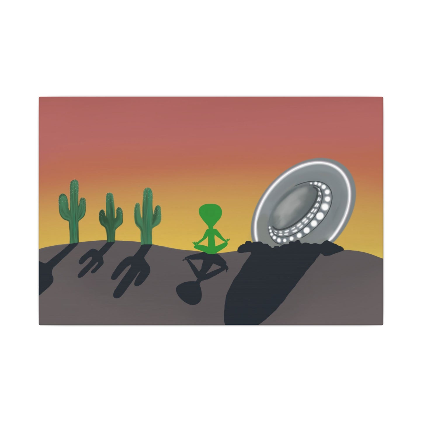 MeditAlien Canvas Print