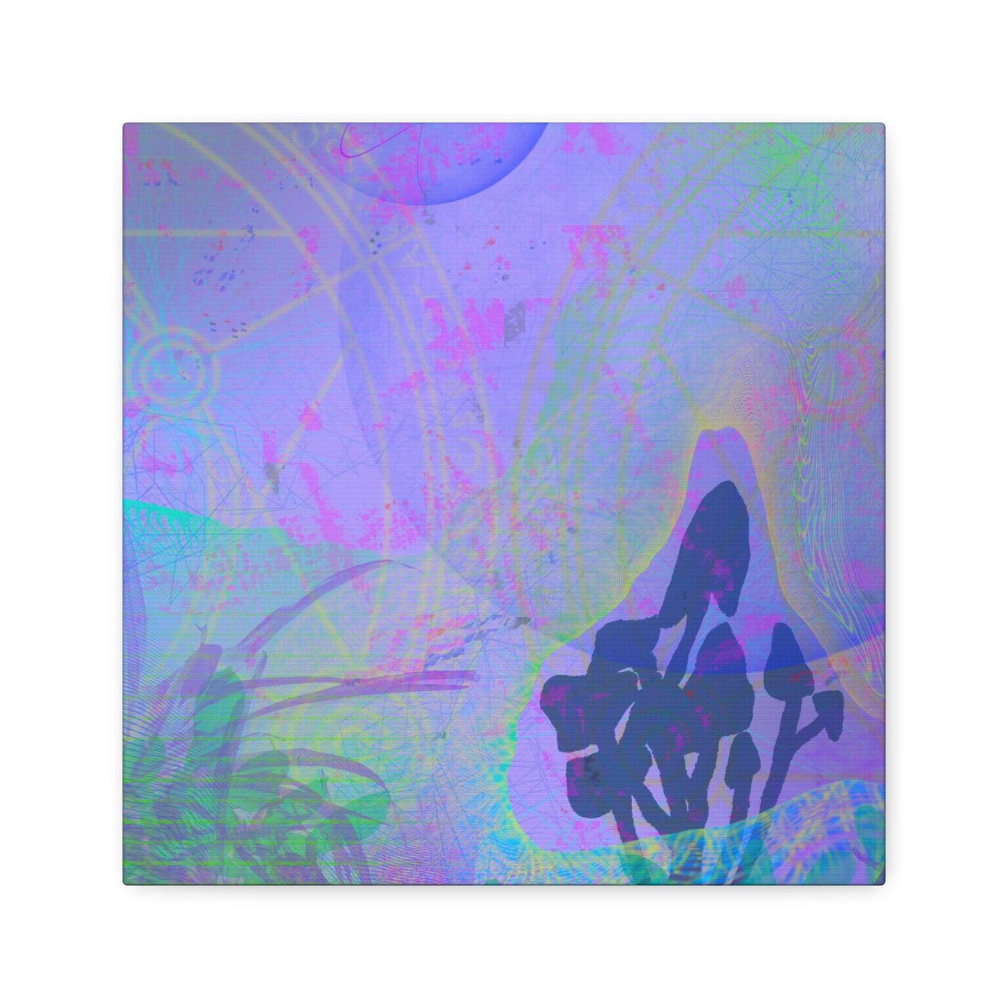 Psychedelic Twilight Canvas Print