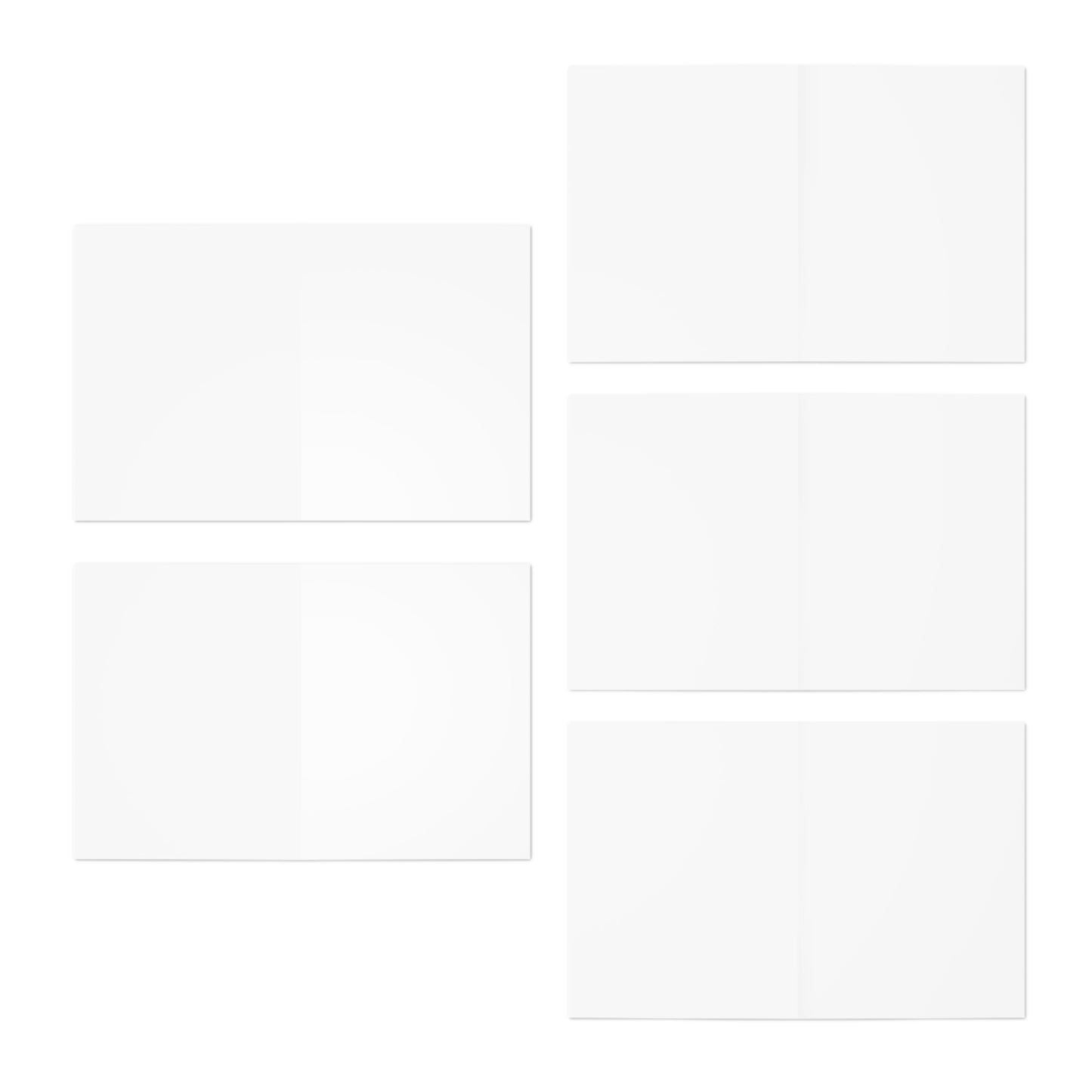 Release and Transform Blank Abstract Art Greeting Cards Set | 5-Pack Boxed Stationery
