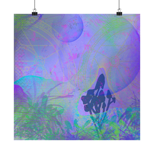 Psychedelic Twilight Rolled Print