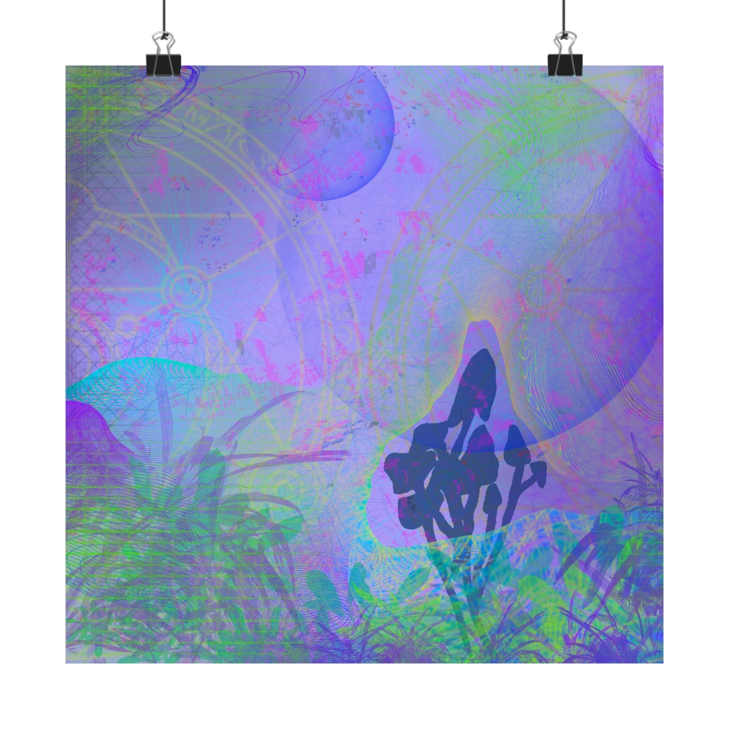 Psychedelic Twilight Rolled Print